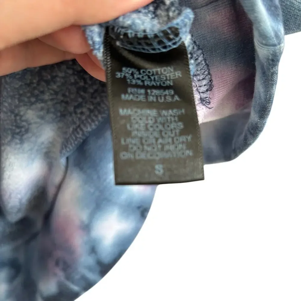 Aviator Nation Women's Small Ninja Pullover Hoodie Tie Dye Kangaroo Pocket - Picture 8 of 9